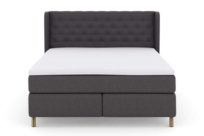 Select No 3 Komplett Sengepakke 180x200 Fast - Mørkegrå/Kobberben - Møbler - Senger - Komplett sengepakke