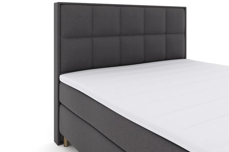 Select No 3 Komplett Sengepakke 180x200 Fast - Mørkegrå/Kobberben - Møbler - Senger - Komplett sengepakke