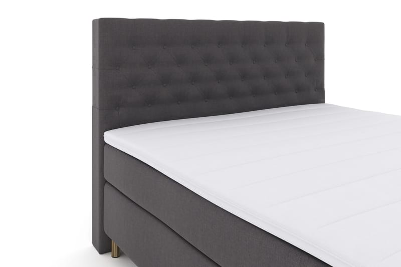 Select No 3 Komplett Sengepakke 180x200 Fast - Mørkegrå/Kobberben - Møbler - Senger - Kontinentalsenger