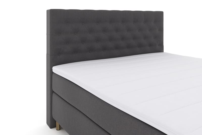 Select No 3 Komplett Sengepakke 180x200 Fast - Mørkegrå/Kobberben - Møbler - Senger - Komplett sengepakke