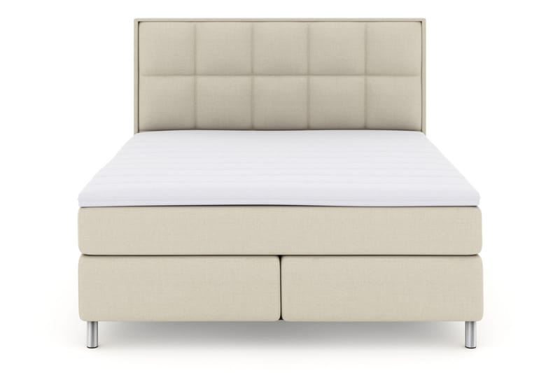 Select No 3 Komplett Sengepakke 180x200 Fast/Medium - Beige/Metallben - Komplett sengepakke - Kontinentalsenger - Dobbeltsenger