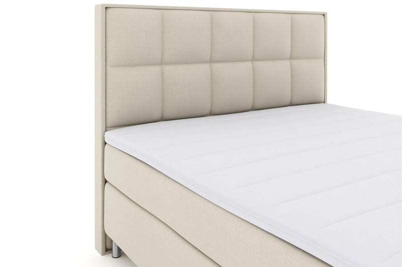 Select No 3 Komplett Sengepakke 180x200 Fast/Medium - Beige/Metallben - Møbler - Senger - Kontinentalsenger