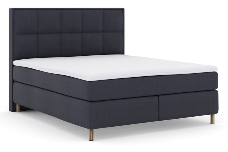 Select No 3 Komplett Sengepakke 180x200 Fast/Medium - Blå/Kobberben - Møbler - Senger - Kontinentalsenger