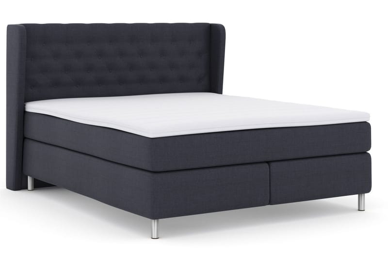 Select No 3 Komplett Sengepakke 180x200 Fast/Medium - Blå/Metallben - Møbler - Senger - Kontinentalsenger