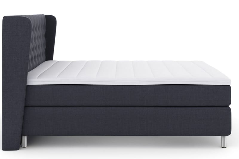 Select No 3 Komplett Sengepakke 180x200 Fast/Medium - Blå/Metallben - Møbler - Senger - Kontinentalsenger