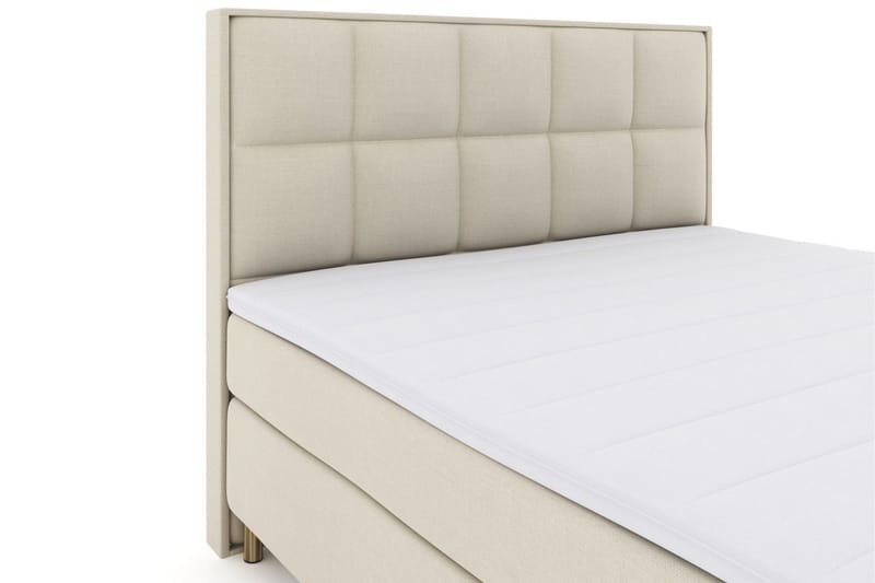 Select No 3 Komplett Sengepakke 180x200 Medium - Beige/Kobberben - Møbler - Senger - Kontinentalsenger