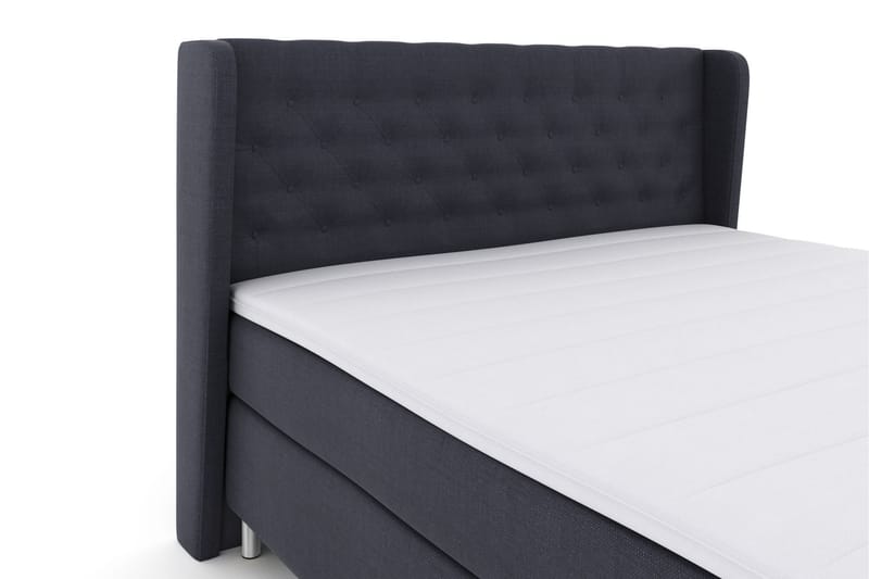 Select No 3 Komplett Sengepakke 210x210 Fast - Blå/Metallben - Møbler - Senger - Komplett sengepakke