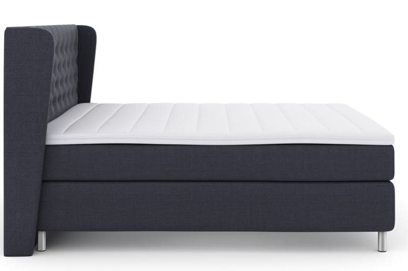Select No 3 Komplett Sengepakke 210x210 Fast - Blå/Metallben - Møbler - Senger - Komplett sengepakke