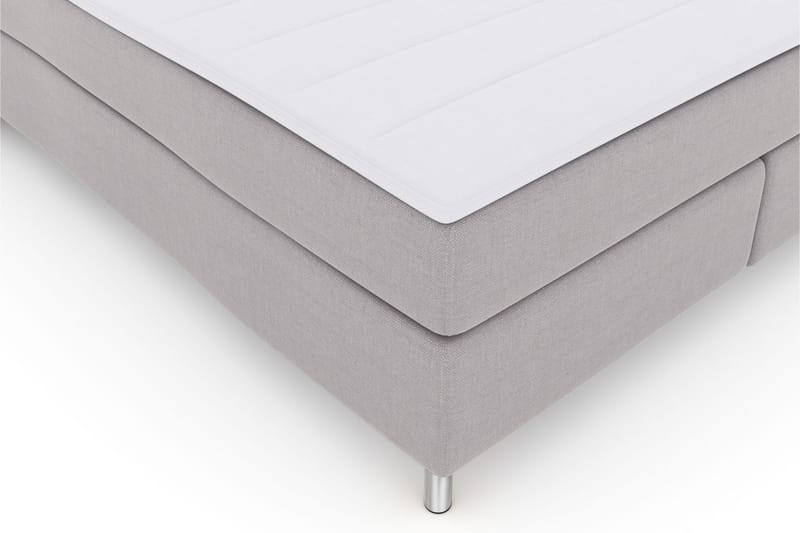 Select No 3 Komplett Sengepakke 210x210 Fast - Lysegrå/Metallben - Møbler - Senger - Komplett sengepakke