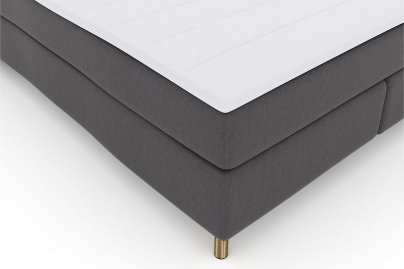 Select No 3 Komplett Sengepakke 210x210 Fast/Medium - Mørkegrå/Kobberben - Møbler - Senger - Komplett sengepakke