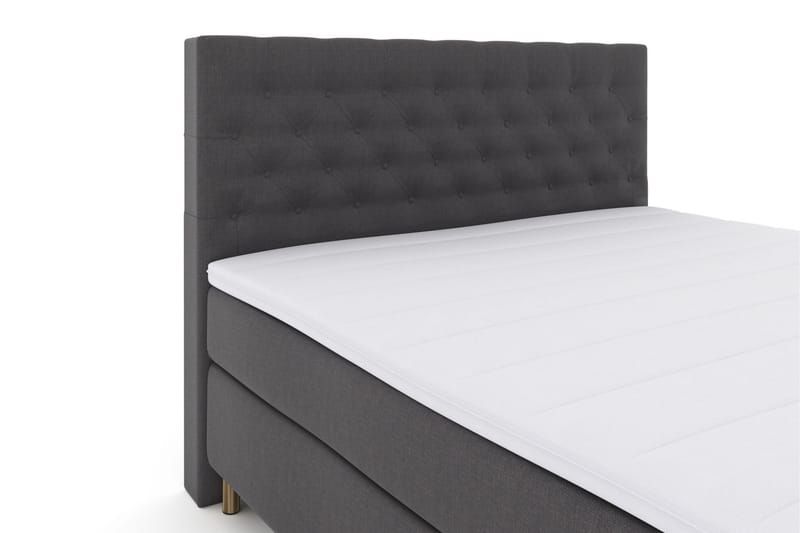 Select No 3 Komplett Sengepakke 210x210 Fast/Medium - Mørkegrå/Kobberben - Møbler - Senger - Komplett sengepakke