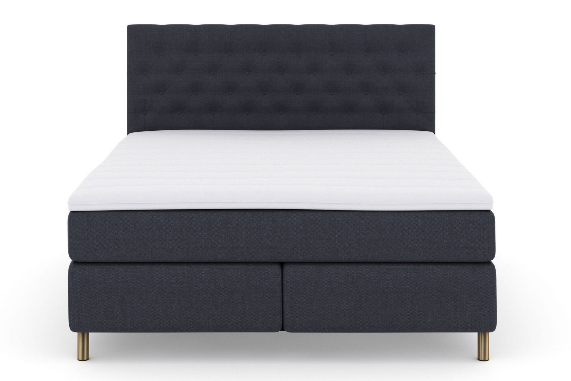 Select No 3 Komplett Sengepakke 210x210 Medium - Blå/Kobberben - Møbler - Senger - Komplett sengepakke