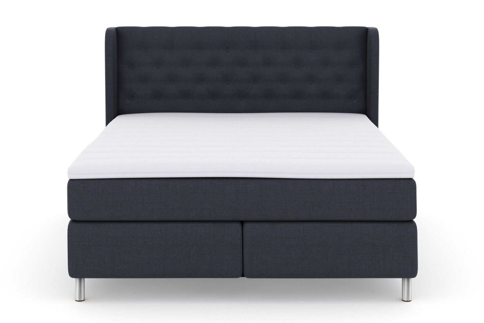 Select No 3 Komplett Sengepakke 210x210 Medium - Blå/Metallben