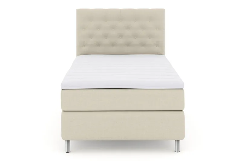 Select No 3 Kontinentalseng 120x200 Fast - Beige/Metallben - Møbler - Senger - Kontinentalsenger