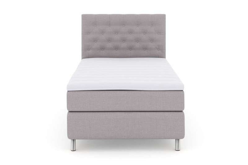 Select No 3 Kontinentalseng 120x200 Fast - Lysegrå/Metallben - Møbler - Senger - Kontinentalsenger