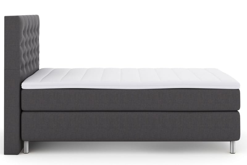Select No 3 Kontinentalseng 120x200 Fast - Mørkegrå/Metallben - Møbler - Senger - Kontinentalsenger