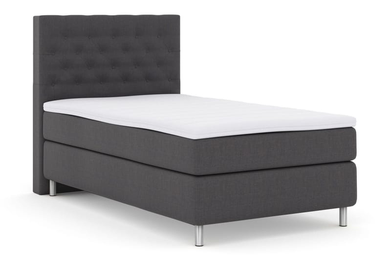 Select No 3 Kontinentalseng 120x200 Fast - Mørkegrå/Metallben - Møbler - Senger - Kontinentalsenger