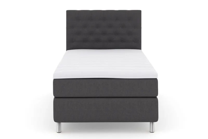 Select No 3 Kontinentalseng 120x200 Fast - Mørkegrå/Metallben - Møbler - Senger - Kontinentalsenger