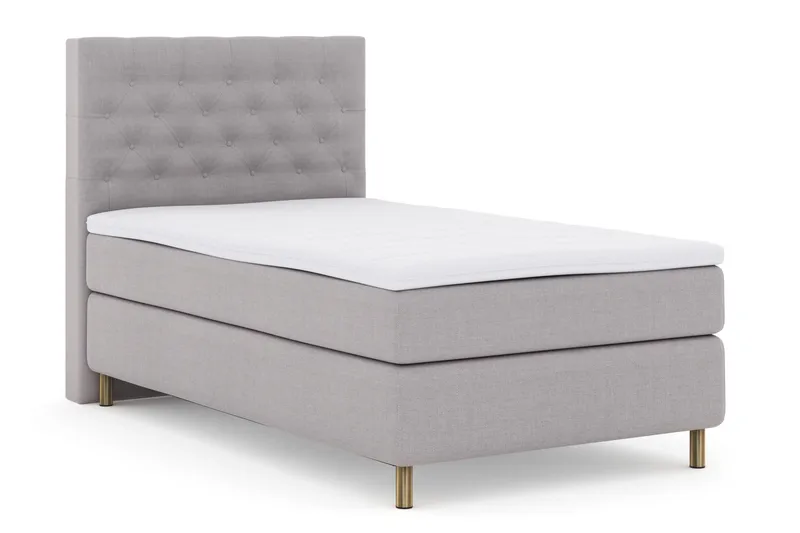 Select No 3 Kontinentalseng 120x200 Medium - Lysegrå/Kobberben - Møbler - Senger - Kontinentalsenger