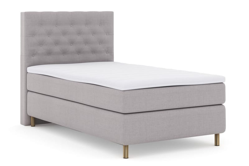 Select No 3 Kontinentalseng 120x200 Medium - Lysegrå/Kobberben - Møbler - Senger - Kontinentalsenger