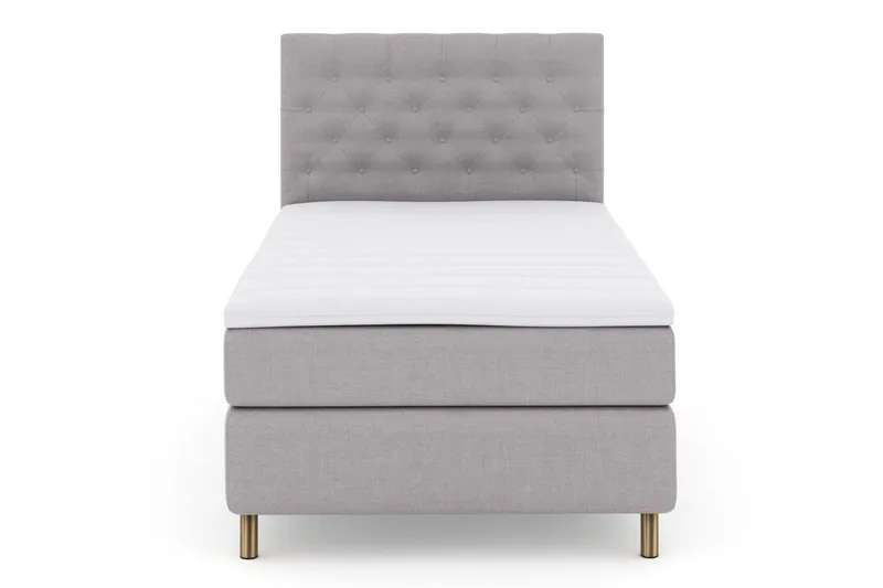 Select No 3 Kontinentalseng 120x200 Medium - Lysegrå/Kobberben - Møbler - Senger - Kontinentalsenger