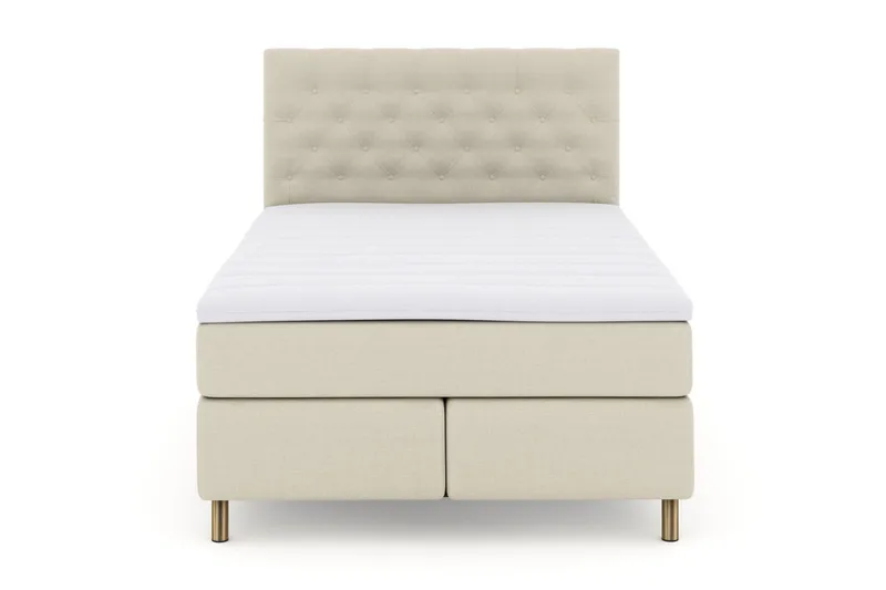 Select No 3 Kontinentalseng 140x200 Fast - Beige/Kobberben - Møbler - Senger - Kontinentalsenger
