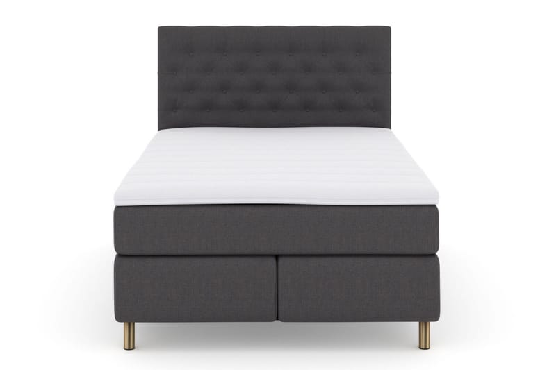 Select No 3 Kontinentalseng 140x200 Fast - Mørkegrå/Kobberben - Møbler - Senger - Kontinentalsenger