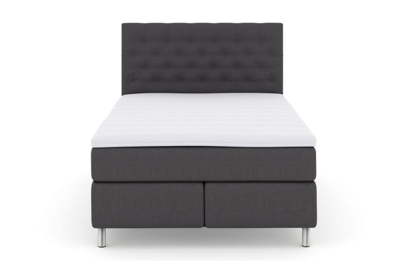 Select No 3 Kontinentalseng 140x200 Fast, Mørkegrå/Metallben
