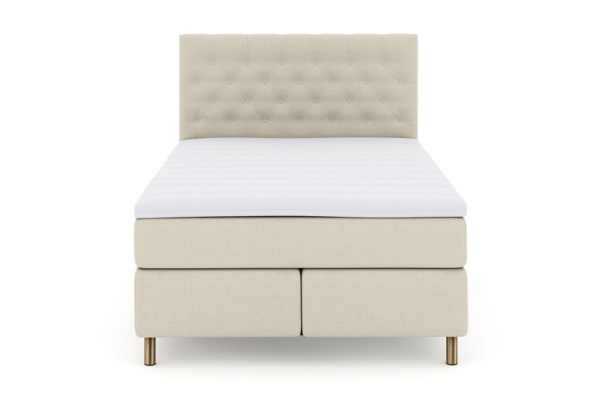 Select No 3 Kontinentalseng 140x200 Fast/Medium - Beige/Kobberben