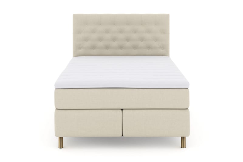 Select No 3 Kontinentalseng 140x200 Fast/Medium - Beige/Kobberben - Møbler - Senger - Kontinentalsenger