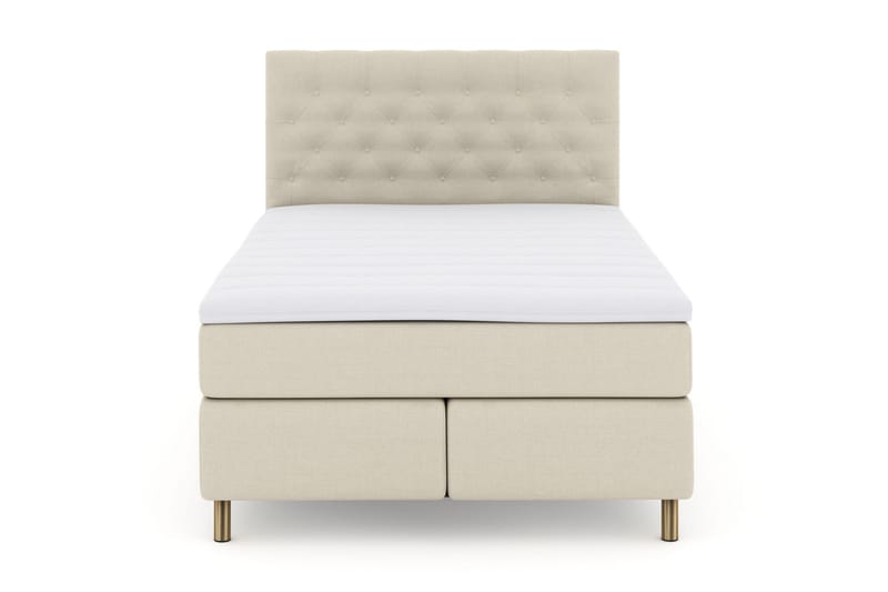 Select No 3 Kontinentalseng 140x200 Fast/Medium - Beige/Kobberben - Kontinentalsenger - Dobbeltsenger