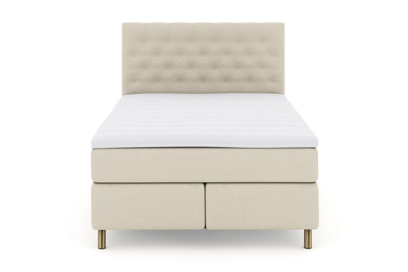 Select No 3 Kontinentalseng 140x200 Medium - Beige/Kobberben - Møbler - Senger - Kontinentalsenger
