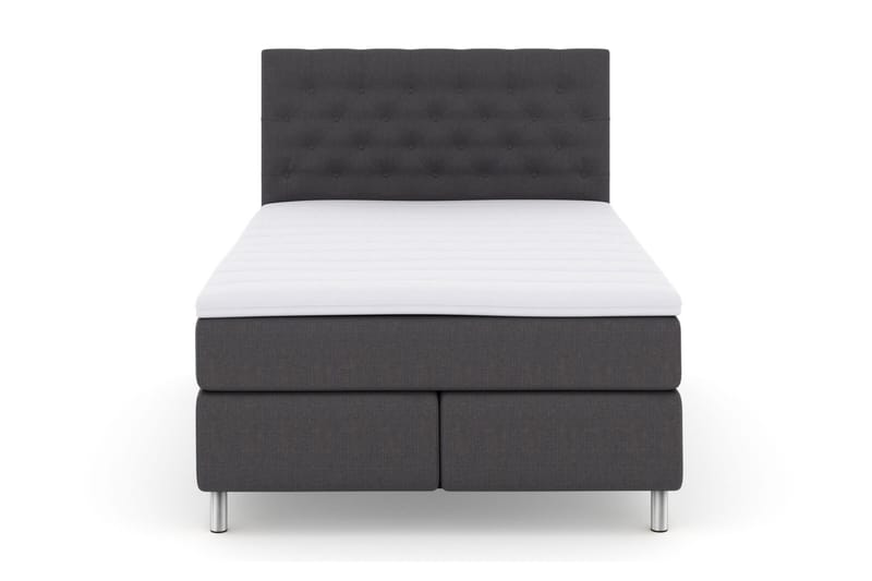 Select No 3 Kontinentalseng 140x200 Medium - Mørkegrå/Metallben - Møbler - Senger - Kontinentalsenger