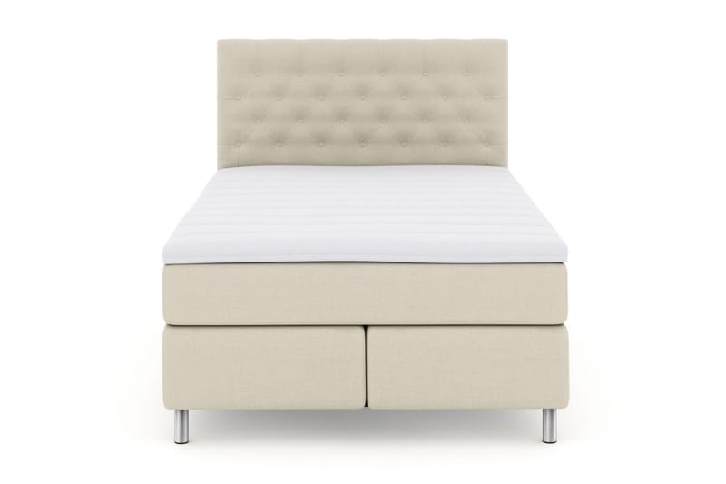 Select No 3 Kontinentalseng 160x200 Fast/Medium - Beige/Metallben - Kontinentalsenger - Dobbeltsenger