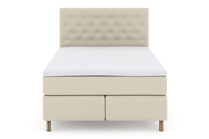 Select No 3 Kontinentalseng 160x200 Medium - Beige/Kobberben - Møbler - Senger - Kontinentalsenger