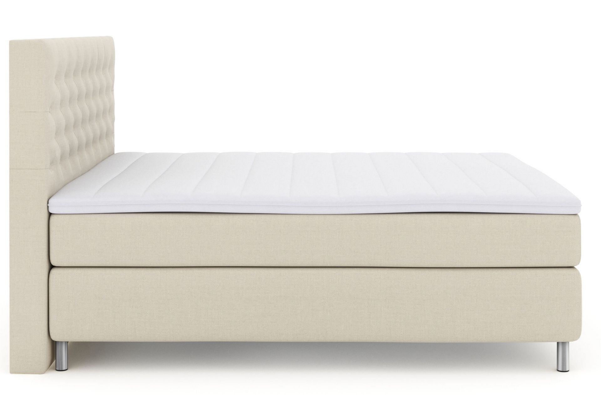 Select No 3 Kontinentalseng 180x200 Fast - Beige/Metallben - Møbler - Senger - Kontinentalsenger