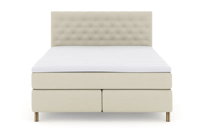 Select No 3 Kontinentalseng 180x200 Fast/Medium, Beige/Kobberben