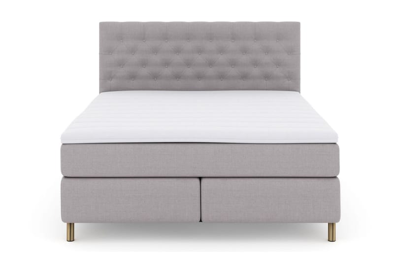 Select No 3 Kontinentalseng 180x200 Fast/Medium - Lysegrå/Kobberben - Møbler - Senger - Kontinentalsenger