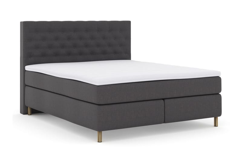 Select No 3 Kontinentalseng 180x200 Fast/Medium - Mørkegrå/Kobberben - Møbler - Senger - Kontinentalsenger