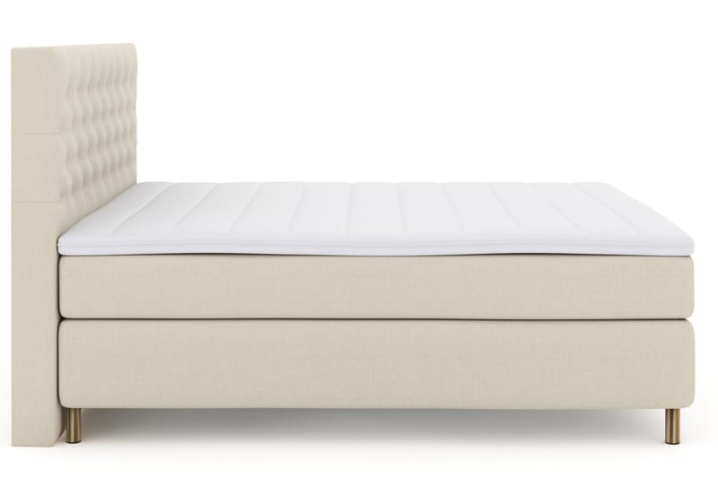 Select No 3 Kontinentalseng 210x210 Fast - Beige/Kobberben - Møbler - Senger - Kontinentalsenger