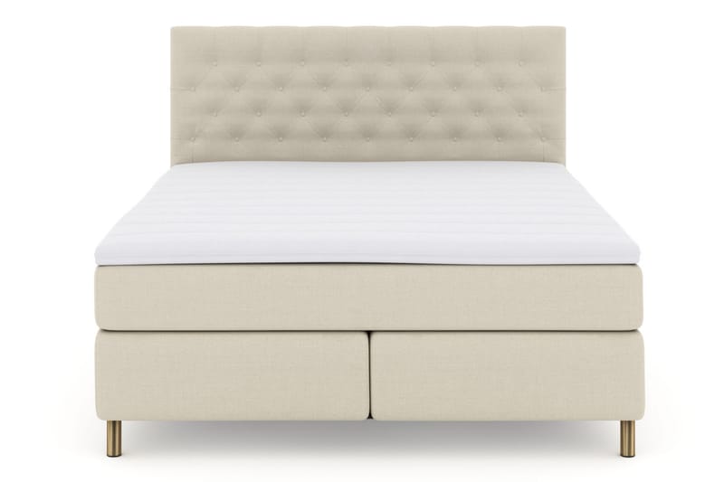 Select No 3 Kontinentalseng 210x210 Fast - Beige/Kobberben - Møbler - Senger - Kontinentalsenger