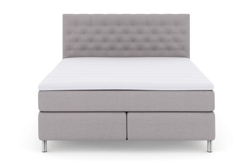 Select No 3 Kontinentalseng 210x210 Fast - Lysegrå/Metallben - Møbler - Senger - Kontinentalsenger