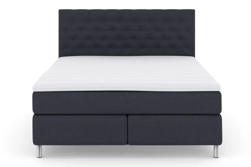 Select No 3 Kontinentalseng 210x210 Fast/Medium - Blå/Metallben - Møbler - Senger - Kontinentalsenger