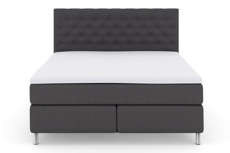 Select No 3 Kontinentalseng 210x210 Fast/Medium - Mørkegrå/Metallben - Møbler - Senger - Kontinentalsenger