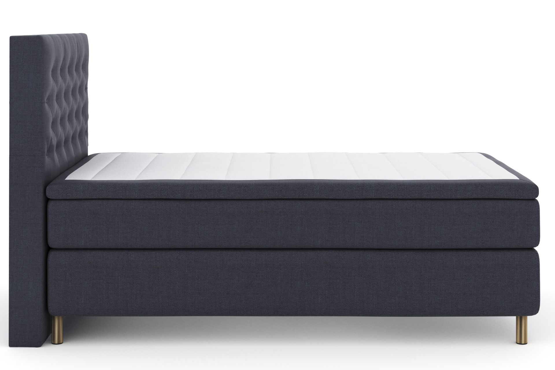 Select No 4 Komplett Sengepakke 120x200 Fast - Blå/Metallben - Møbler - Senger - Komplett sengepakke