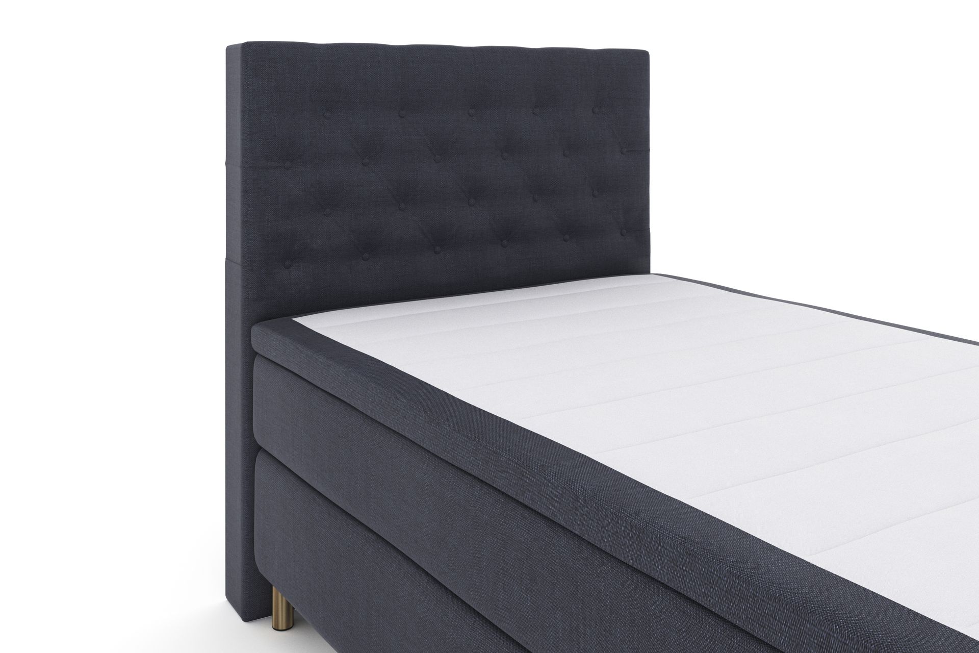Select No 4 Komplett Sengepakke 120x200 Fast - Blå/Metallben - Møbler - Senger - Komplett sengepakke