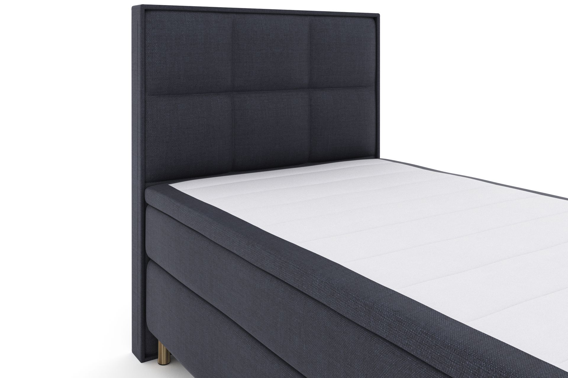 Select No 4 Komplett Sengepakke 120x200 Fast - Blå/Metallben - Møbler - Senger - Komplett sengepakke