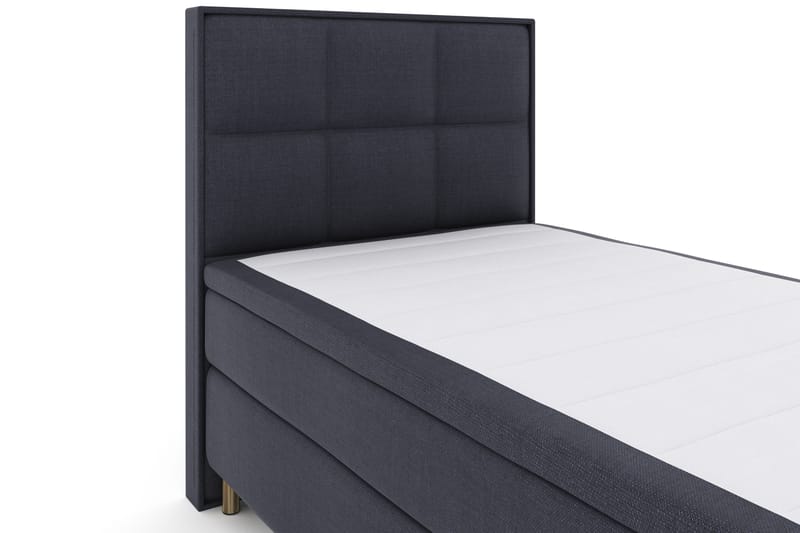 Select No 4 Komplett Sengepakke 120x200 Fast - Blå/Metallben - Møbler - Senger - Komplett sengepakke
