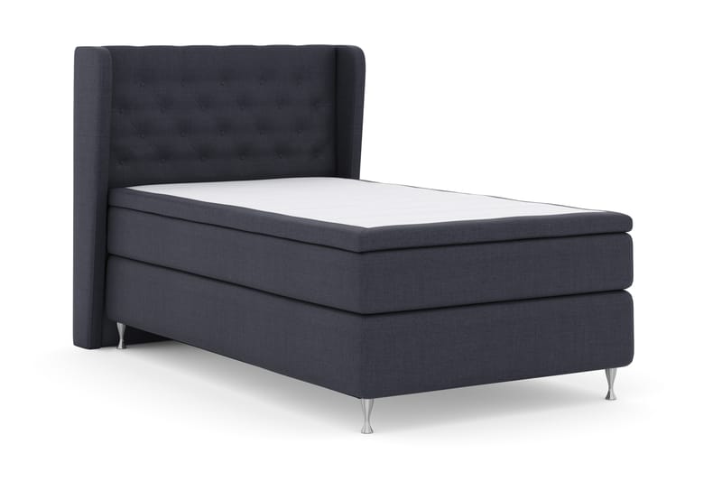Select No 4 Komplett Sengepakke 120x200 Fast - Blå/Sølvben - Møbler - Senger - Komplett sengepakke