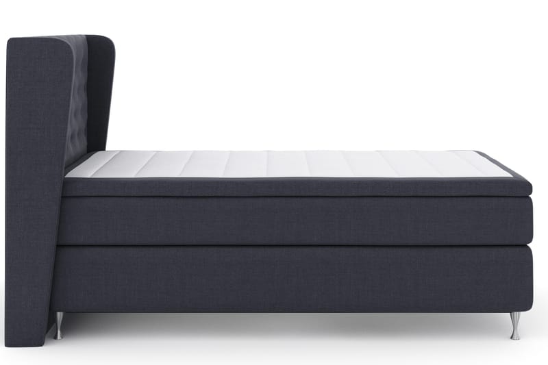 Select No 4 Komplett Sengepakke 120x200 Fast - Blå/Sølvben - Møbler - Senger - Kontinentalsenger